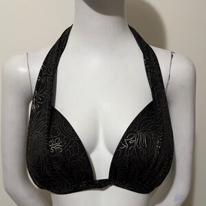 Venus Elegant Black and Gold Halter swimwear’s Top only